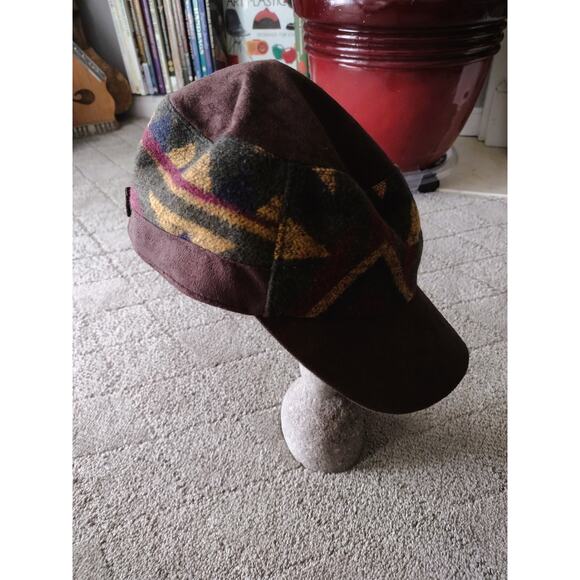 New Multi-color Blanket Wool Cadet Cap Hat By Scala Pronto - Picture 1 of 10